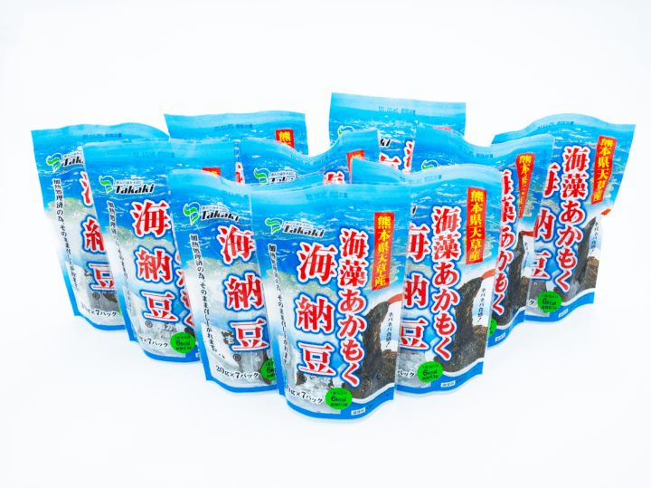 【送料無料】海藻あかもく海納豆 10袋セット